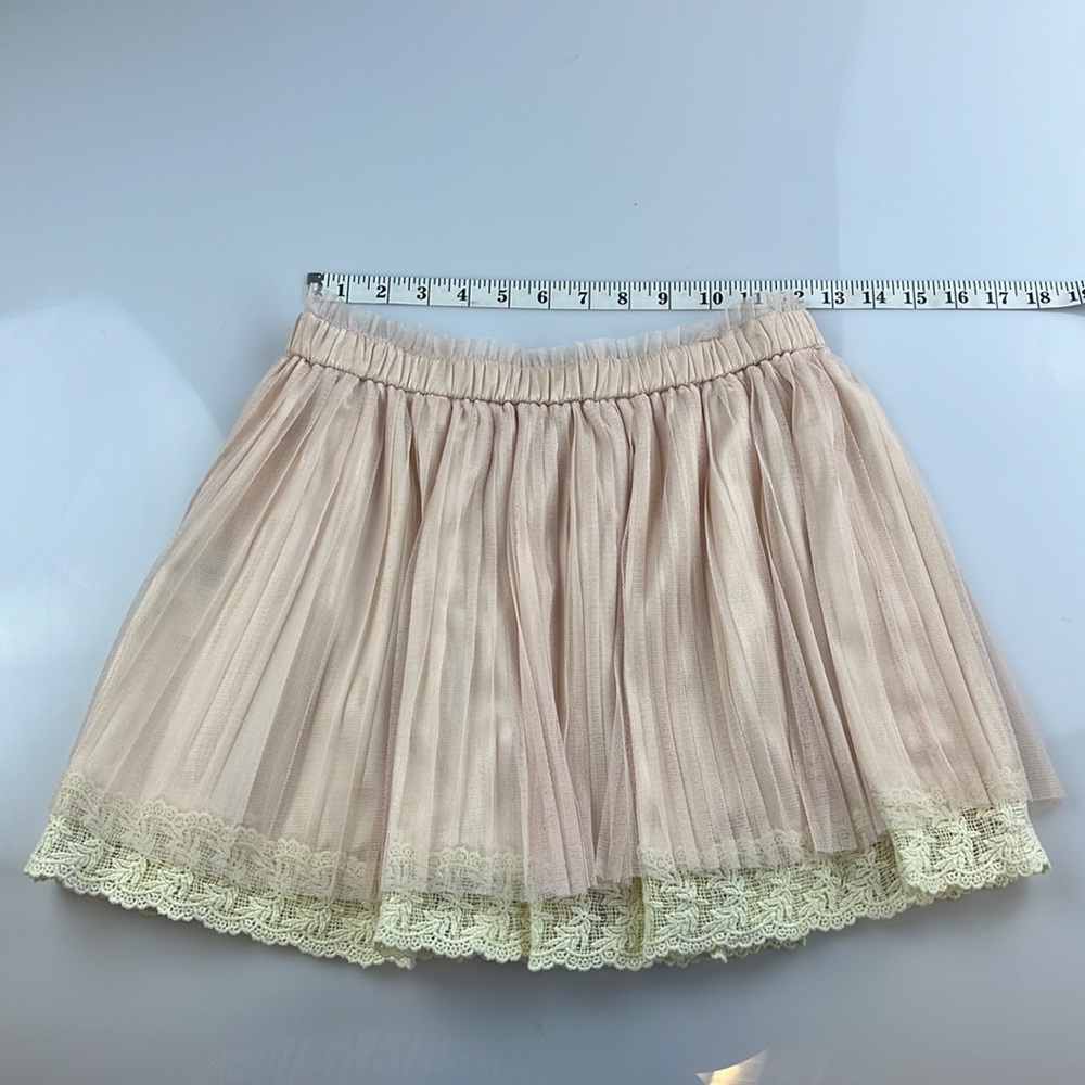 Archives Sheer Lace Pleated Mini Skirt S88-6 - Picture 4 of 4